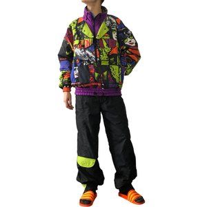80s My Generation Rodeo Two-piece Snowboard Suit